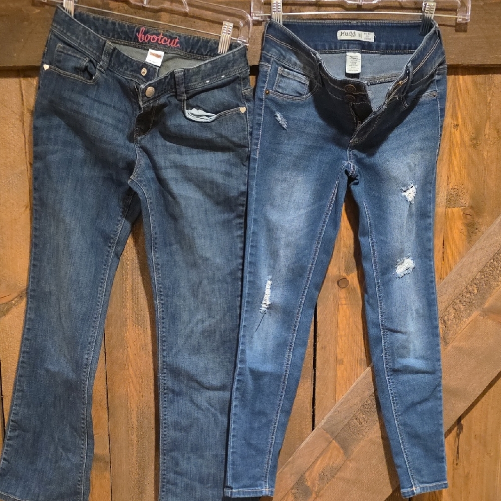 Gymboree Mudd Blue Distressed Skinny Jeans